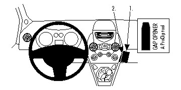 Fixation voiture Proclip  Brodit Ford Ka Réf 854808