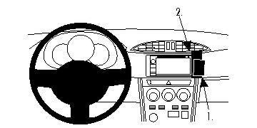 Fixation voiture Proclip  Brodit Scion FR-S Réf 854812