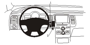 Fixation voiture Proclip  Brodit Ford Flex Réf 854844