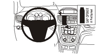 Fixation voiture Proclip  Brodit Buick Encore Réf 854874