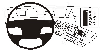 Fixation voiture Proclip  Brodit Volvo FH series Réf 854902