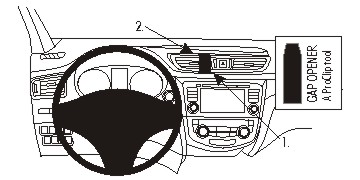 Fixation voiture Proclip  Brodit Nissan Qashqai Réf 854993