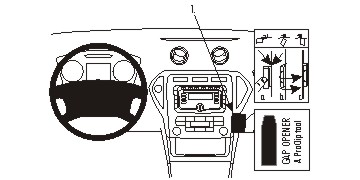 Fixation voiture Proclip  Brodit Ford Mondeo  Seulement pour les entreprises X. Réf 854995