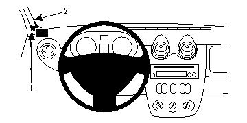Fixation voiture Proclip Dacia Lodgy - Fixation aérateurs - Téléphones  Tablettes GPS