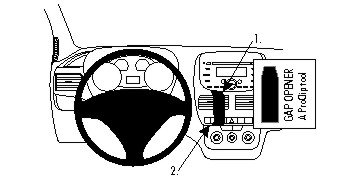Fixation voiture Proclip Fiat Doble - Fixation aérateurs - Téléphones  Tablettes GPS