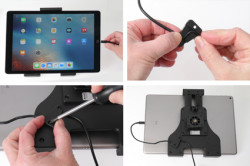 Support tablette ajustable avec cable lightning (différentes tailles disponibles) inst. fixe