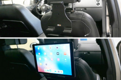 Support tablette ajustable avec cable lightning (différentes tailles disponibles) inst. fixe
