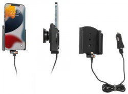 Support Apple iPhone 13 Pro Max avec adaptateur allume-cigare et câble USB. Réf Brodit 721277