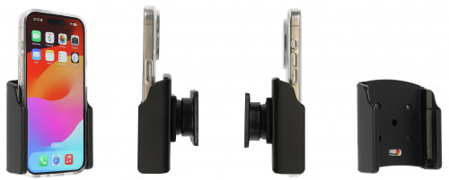 Support passif Apple iPhone 15 Pro + coque magnétique (fournie). Réf Brodit 711394