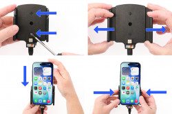 Support iPhone Air pour installation fixe. Réf Brodit 727457