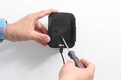 Support avec chargeur allueme-cigare, recharge sans fil pour Datalogic Memor 10. Réf Brodit 718228