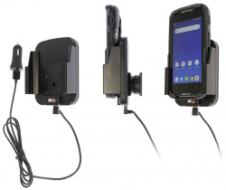 Support avec chargeur allueme-cigare, recharge sans fil pour Datalogic Memor 10. Réf Brodit 718228