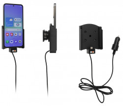 Support Samsung Galaxy A36 avec adaptateur allume-cigare et cable USB. Réf Brodit 721459