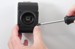 Support Samsung Galaxy A41 avec adaptateur allume-cigare et cable USB. Réf Brodit 721220