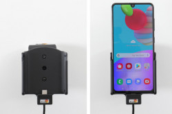 Support Samsung Galaxy A41 avec adaptateur allume-cigare et cable USB. Réf Brodit 721220