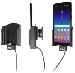Support Samsung Galaxy A8 avec adaptateur allume-cigare et cable USB. Réf Brodit 721035