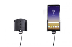 Support voiture Samsung Galaxy Note 8 avec chargeur allume-cigare. Réf Brodit 512999