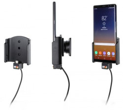 Support voiture Samsung Galaxy Note 8 avec adaptateur allume-cigare et cable USB. Réf Brodit 521999