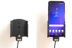 Support Samsung Galaxy S9 avec chargeur allume-cigare. Réf Brodit 712038
