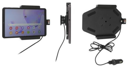 Support avec chargeur allume-cigare pour Samsung Galaxy Tab A 8.4 (2020) SM-T307. Réf Brodit 721193