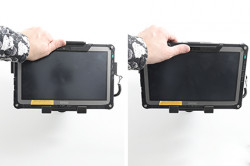 Support passif Getac F110 G6 - compatible handstrap. Réf Brodit 710287