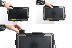 Support passif Getac F110 G6 verrouillage non antivol - compatible handstrap. Réf Brodit 741287