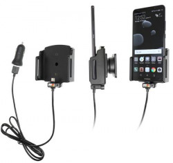 Support téléphone Huawei Mate 10 Pro avec adaptateur allume-cigare et cable USB. Réf Brodit 721032