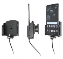 Support téléphone Huawei Mate 10 Pro avec adaptateur allume-cigare et cable USB. Réf Brodit 721032
