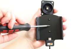 Support téléphone Huawei P10 Plus avec chargeur allume-cigare. Réf Brodit 712031