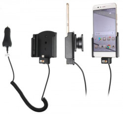 Support téléphone Huawei P10 Plus avec chargeur allume-cigare. Réf Brodit 712031
