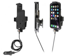 Support Apple iPhone 11 avec étui avec adaptateur allume-cigare et câble USB. Réf Brodit 721091