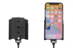 Support Apple iPhone 12 Mini avec adaptateur allume-cigare et cable USB. Réf Brodit 721234