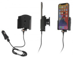 Support Apple iPhone 12 avec adaptateur allume-cigare et câble USB. Réf Brodit 721235