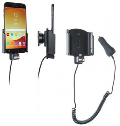 Support téléphone Samsung Galaxy J7 (2017) Sm-J730F avec chargeur allume-cigare. Réf Brodit 712004