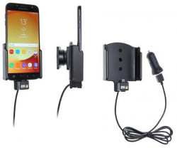 Support téléphone Samsung Galaxy J7 (2017) Sm-J730F avec adaptateur allume-cigare et cable USB. Réf Brodit 721004