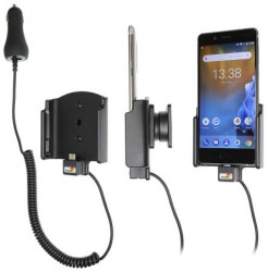 Support téléphone Nokia 8 avec chargeur allume-cigare. Réf Brodit 712030