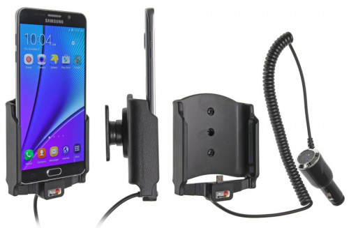 Support voiture  Brodit Samsung Galaxy Note 5  avec chargeur allume cigare - Avec rotule orientable. Réf 512771