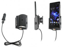 Support Sony Xperia XZ2 avec adaptateur allume-cigare et cable USB. Réf Brodit 721051