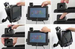 Support Zebra ET50 10,1 verrouillé à clé - compatible handstrap, frame et module d'extension. Réf 736266