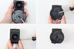 Support avec chargeur sans fil magnétique pour smartphones, charge 25 W, avec rotule orientable. Réf 217304