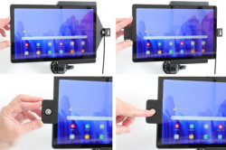 Support pour Samsung Galaxy Tab A7 10.4 (2020) pour installation fixe - verrouillé à clé. Réf Brodit 736229