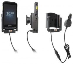 Support Zebra TC20/TC25 avec chargeur allume-cigare. Réf Brodit 712019