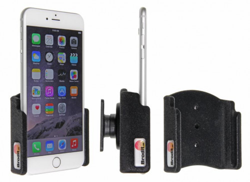 Support voiture  Brodit Apple iPhone 6 Plus passif avec rotule - Surface peau de pèche Réf 511661