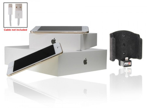 Support voiture  Brodit Apple iPhone 6 Plus  pour fixation cable - Utilisation avec câble Apple Lightning d'origine Avec rotule. Surface &quot
