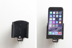 Support voiture  Brodit Apple iPhone 6  pour fixation cable - Utilisation avec câble Apple Lightning d'origine Avec rotule. Surface &quot