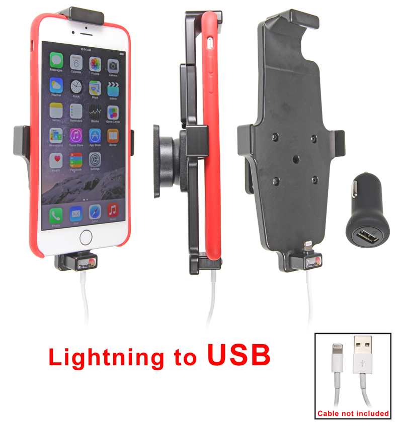 Support voiture Apple iPhone 6 Plus pour fixation cable - Téléphones  Tablettes GPS