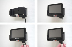 Support voiture  Brodit Navigon 2100 Max  avec chargeur allume cigare - Avec rotule. Grâce à la connectivité TMC, antenne TMC inclus. 12/24 Volt. Réf 278020