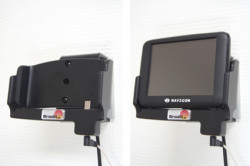 Support voiture  Brodit Navigon 2200  avec chargeur allume cigare - Avec rotule. Grâce à la connectivité TMC, antenne TMC inclus. 12/24 Volt. Réf 278031