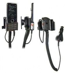 Support voiture Brodit Nokia 6700 Classic avec chargeur allume cigare - Avec rotule orientable. Réf 512037