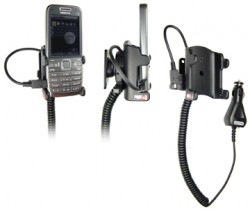 Support voiture Brodit Nokia E52 avec chargeur allume cigare - Avec rotule. Réf 512043
